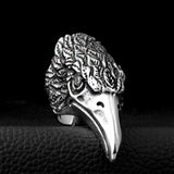 Eagle Head Stainless Steel Beast Ring