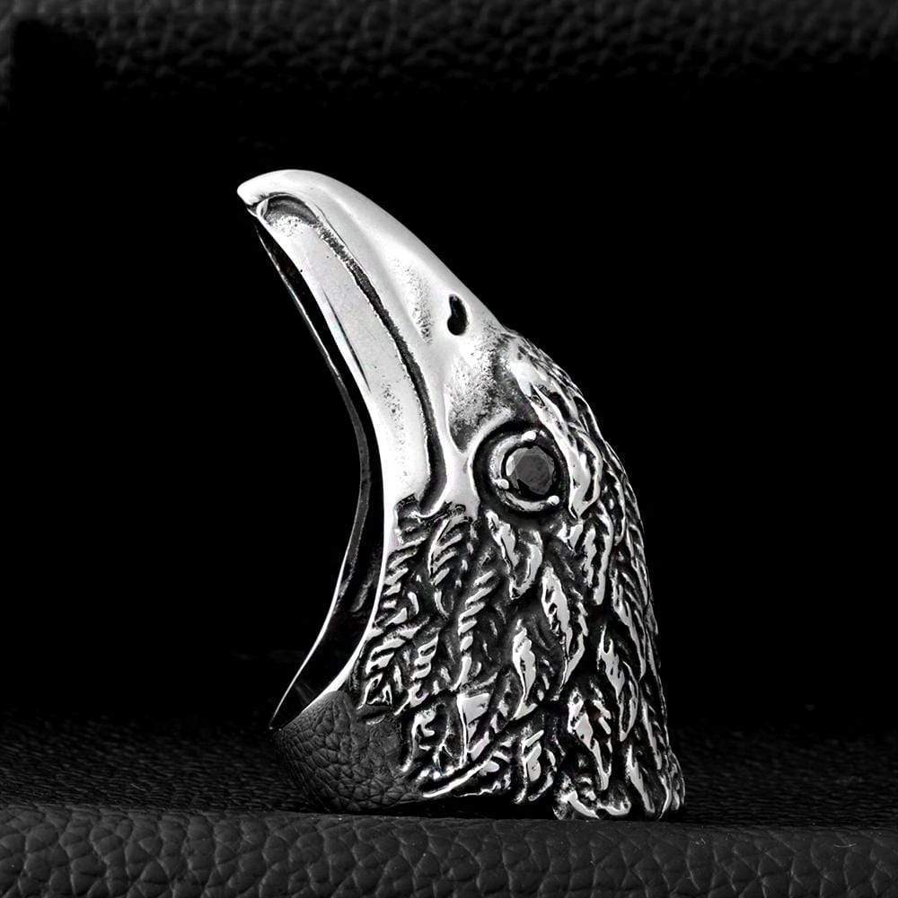 Eagle Head Stainless Steel Beast Ring