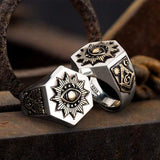 Eye of the Universe Stainless Steel Masonic Ring