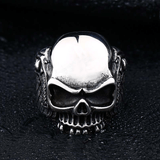 Gun Stainless Steel Skull Ring