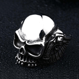 Gun Stainless Steel Skull Ring