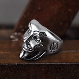 Mask Stainless Steel Skull Ring