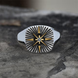 Minimalist Polaris CZ Stainless Steel Ring