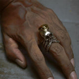 Octopus Captain Tentacle  Stainless Steel Skull Ring