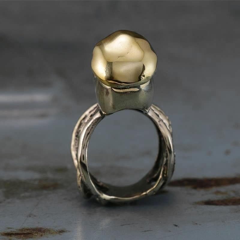 Octopus Captain Tentacle  Stainless Steel Skull Ring