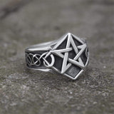 Pentagram Stainless Steel Ring