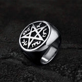 Pentagram Stainless Steel Ring