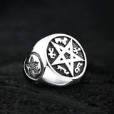 Pentagram Stainless Steel Ring