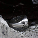 Pentagram Tree of Life Stainless Steel Viking Ring
