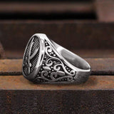 Punk Navy Double Knife 316L Stainless Steel Marine Ring
