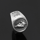 Retro Celtic Wolf Stainless Steel Viking Ring