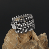 Rune Stainless Steel Viking Ring