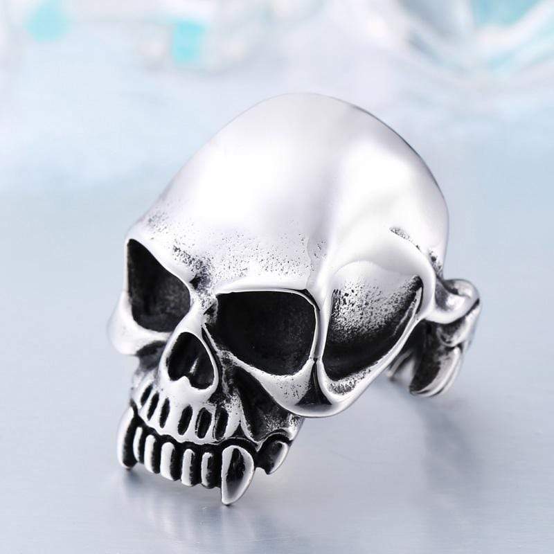 Classic 316L Stainless Steel Skull Ring