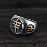 Papal Cross Stainless Steel Ring