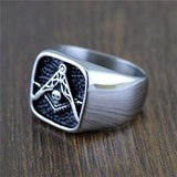 Skull 316L Stainless Steel Masonic Ring