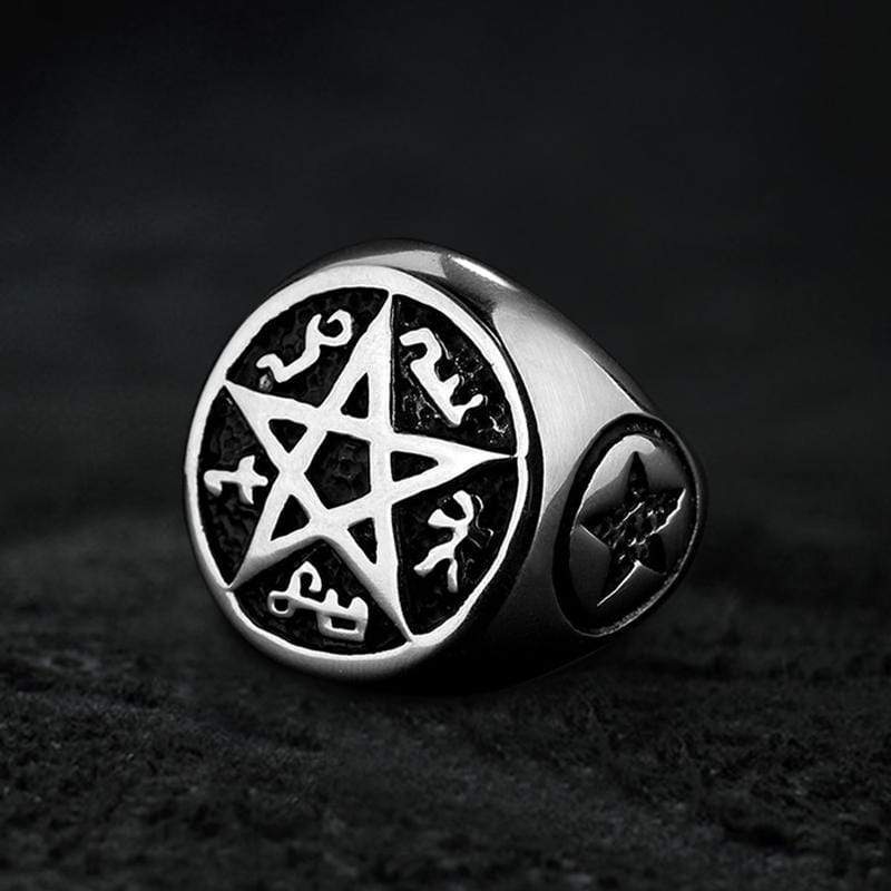 Pentagram Stainless Steel Ring