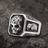 Retro Eagle Stainless Steel Skull Ring