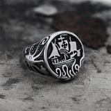 Sailboat Stainless Steel Kraken Octopus Ring