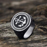 Navy Anchor Knot Seagull Stainless Steel Marine Ring