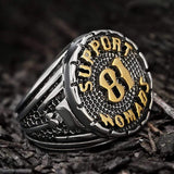 Support 81 Nomads Stainless Steel Ring