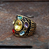 Thanos Infinity Gems Stainless Steel Acrylic Ring