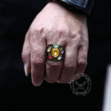 Thanos Infinity Gems Stainless Steel Acrylic Ring