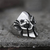 GTHIC Sparta Stainless Steel Skull Ring