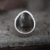 GTHIC Sparta Stainless Steel Skull Ring