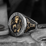 Guardian Angel Stainless Steel Religious Ring