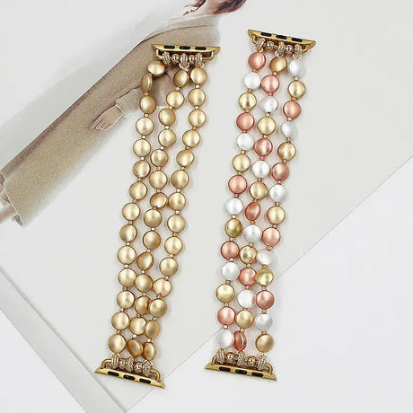 Round Beaded Strap Band for Watches - Lootquake