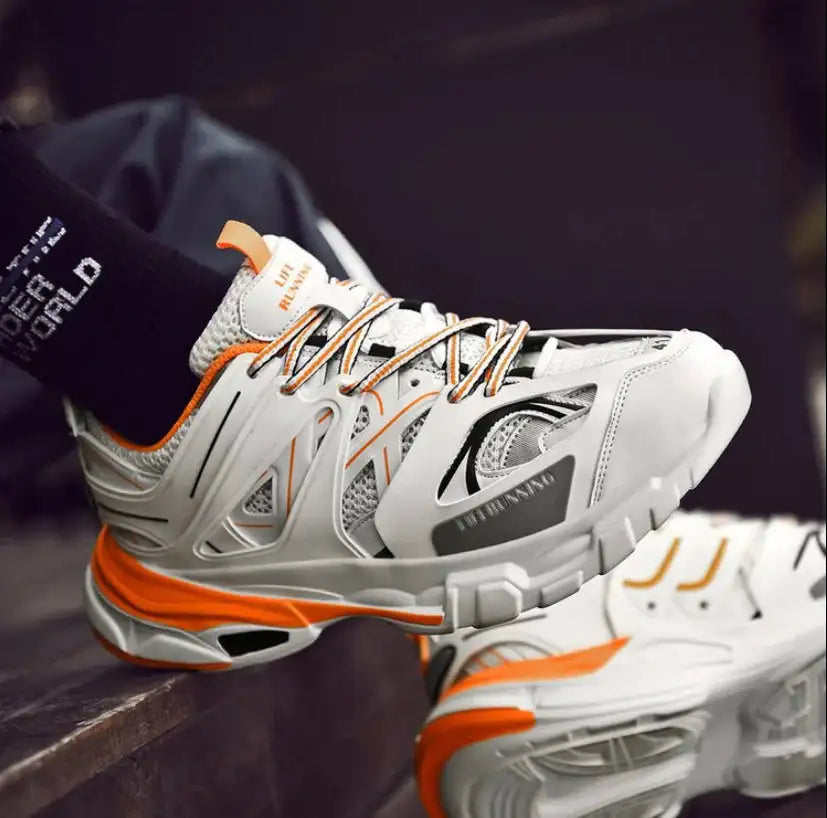 Dad Shoes, Athletic Sneakers, Lace-Up Lightweight Shoes - Lootquake