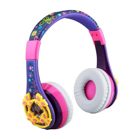 eKids Disney Encanto Kids Bluetooth Headphones Wireless Headphones with Microphone Includes Aux Cord Volume Reduced Kids Foldable Headphones - Lootquake