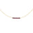 Dainty Beaded Garnet Bar NecklaceJanuary Birthstone Gift Necklace18K Gold Plated Delicate Handmade Faceted Garnet Stone Beads Bar Boho Necklaces for Women - Lootquake