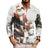 Christmas Shirts for Men Xmas Lights Red Santa Hat Family Shirt Button Collar Shirts，Casual Shirts with Long Sleeves Slim Fit Shirts White Santa Claus - Lootquake