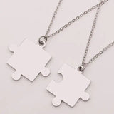 Matching Puzzle Piece Pendant Necklaces - Lootquake
