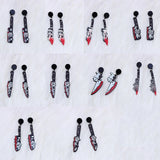 Halloween Acrylic Knife Dangle Earrings
