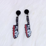 Halloween Acrylic Knife Dangle Earrings