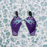 Halloween Coffin Acrylic Dangle Earrings
