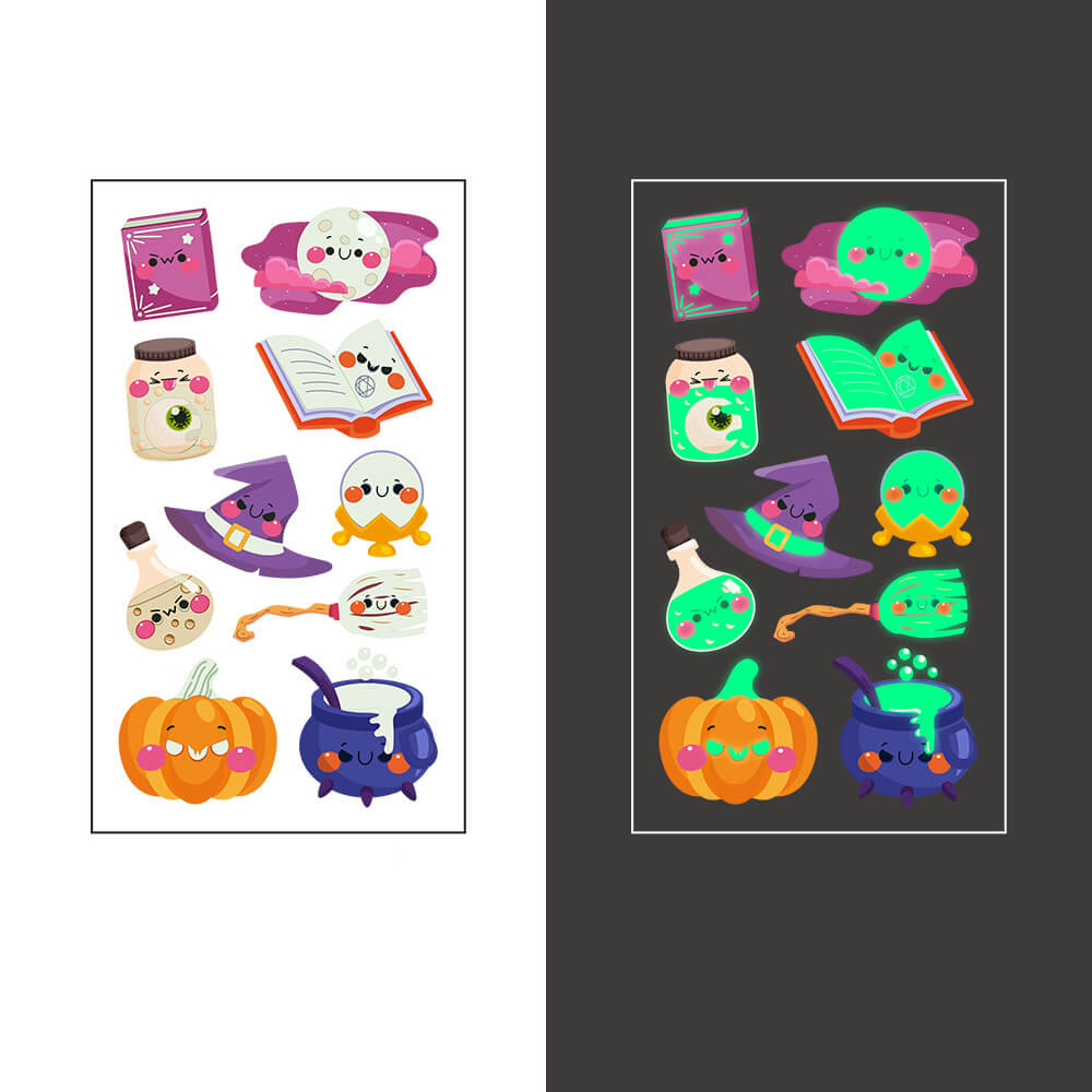 Halloween Cute Luminous Temporary Tattoo Stickers