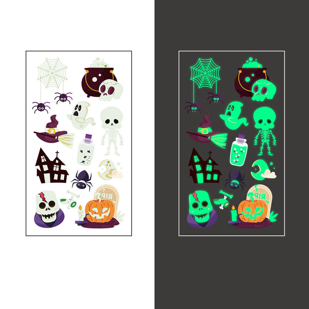 Halloween Cute Luminous Temporary Tattoo Stickers