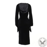 Halloween Flare Sleeve Hooded Dress Set