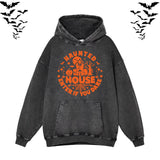 Halloween Funny Saying Vintage Washed Hoodie Sweatshirt
