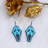 Halloween Grimace Skull Acrylic Earrings