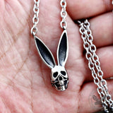 Halloween Skull Rabbit Stainless Steel Necklace