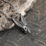 Halloween Skull Rabbit Stainless Steel Necklace