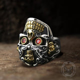 Halloween Sugar Skull Stainless Steel Ring