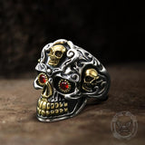 Halloween Sugar Skull Stainless Steel Ring