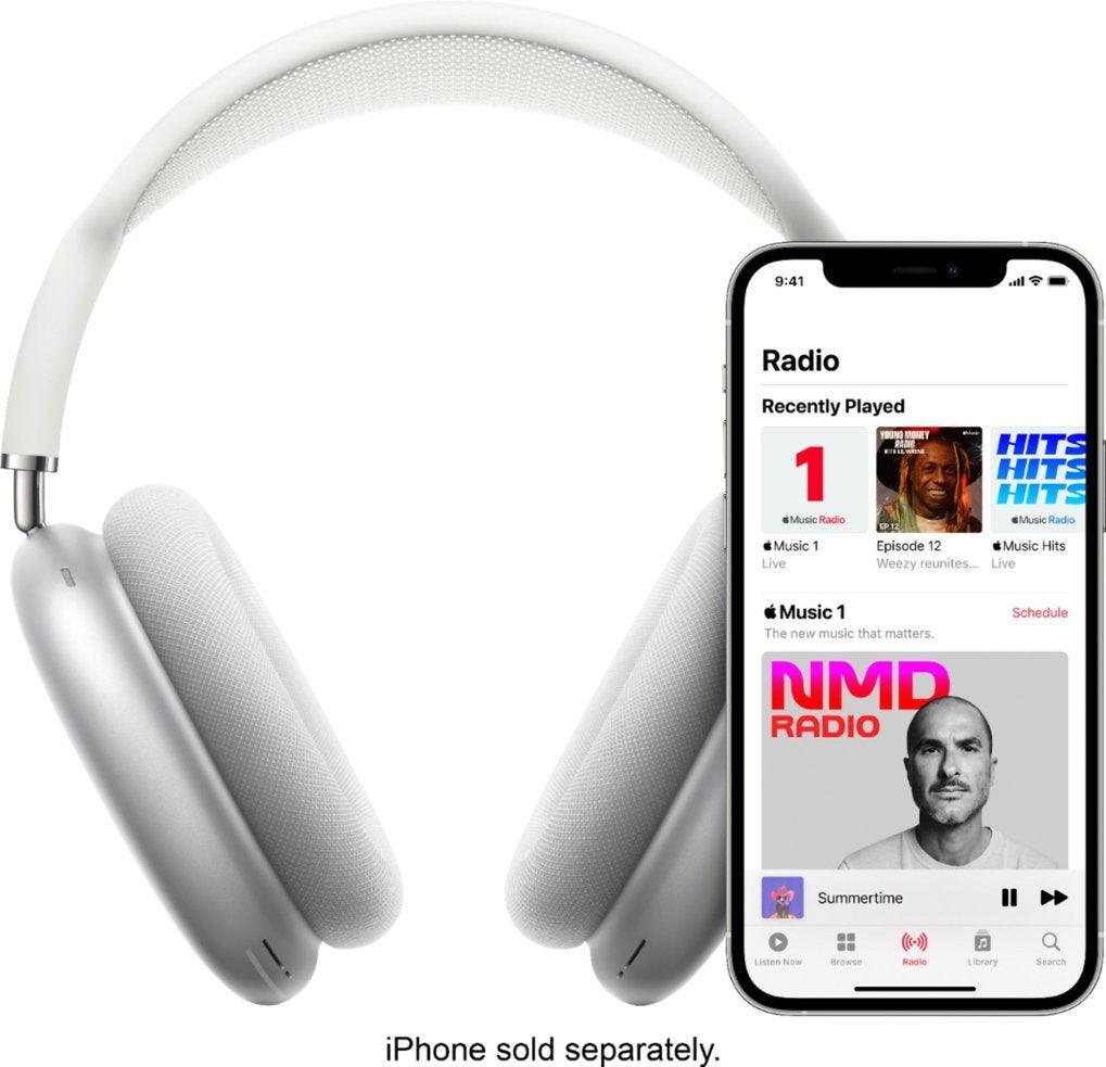 Apple - AirPods Max - Sky Blue - Active Noise Cancelling, Transparency Mode, Spatial Audio, Digital Crown for Volume Control