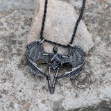 Heart Shape Skeleton Stainless Steel Skull Pendant