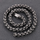 Heavy Skull Link Chain Stainless Steel Necklace